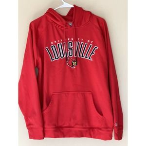 Champion University Of Louisville Cardinals Zip Up Hoodie Unisex Size M